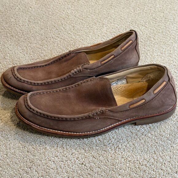 Ugg Australia Mens Leather Loafers Pointe Sheepskin Slip On #1002442 Size 11 - Picture 1 of 15